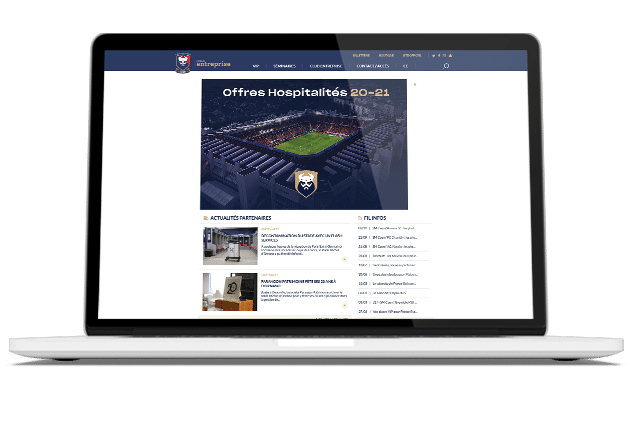 Mockup Stade Malherbe Caen Entreprise