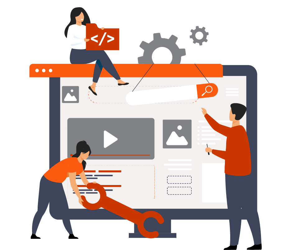 Illustration développement web