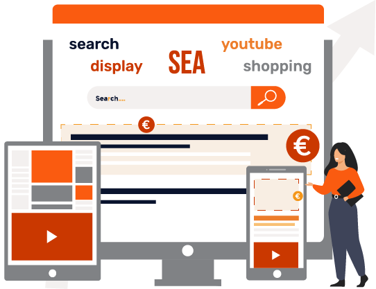 Illustration référencement payant SEA