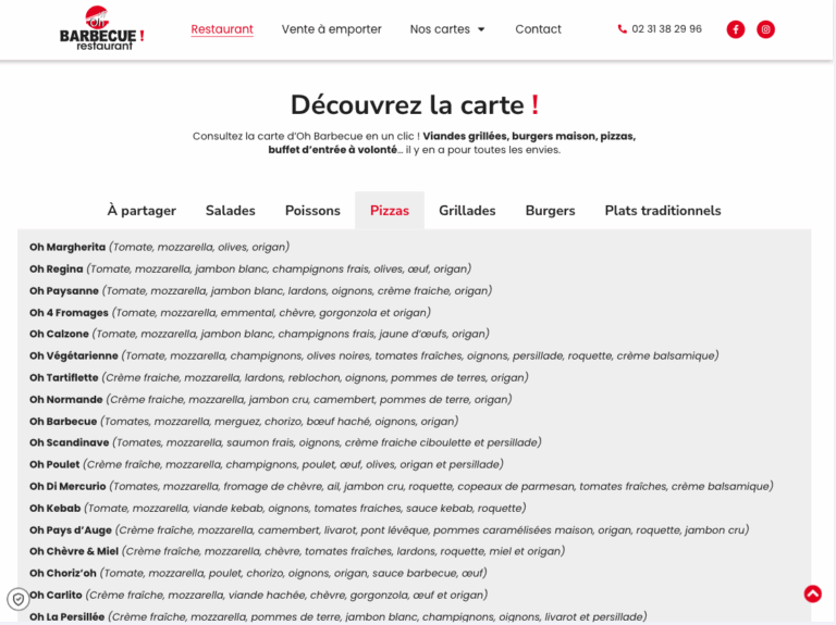 Capture du site OhBarbecue