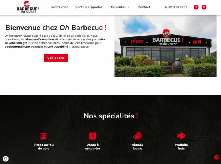 Capture du site OhBarbecue