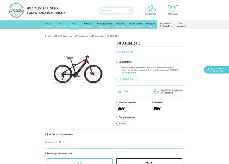 Capture du site Citibike