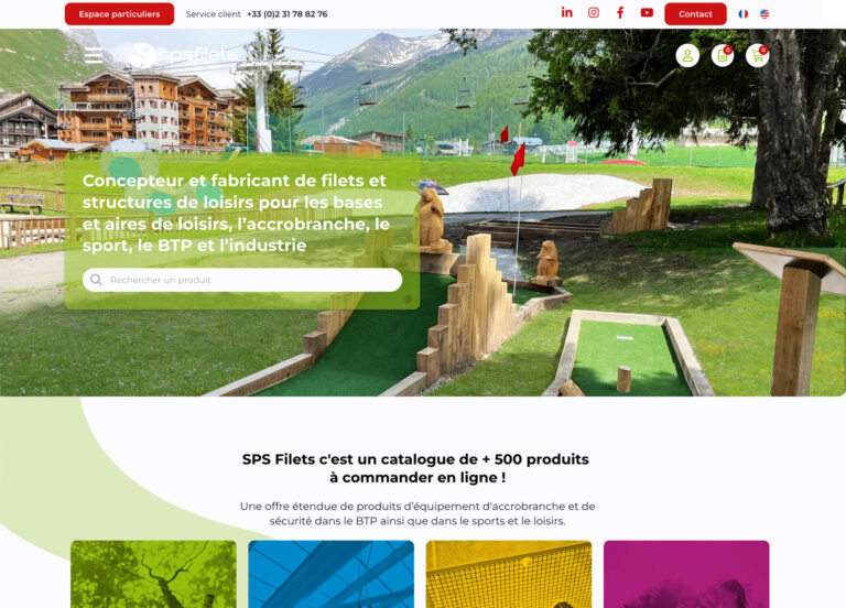 Capture du site SPS Filets