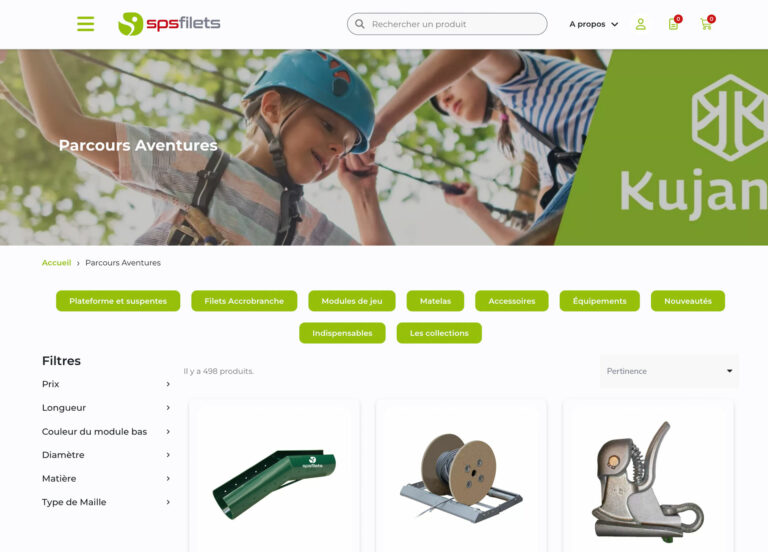 Capture du site SPS Filets