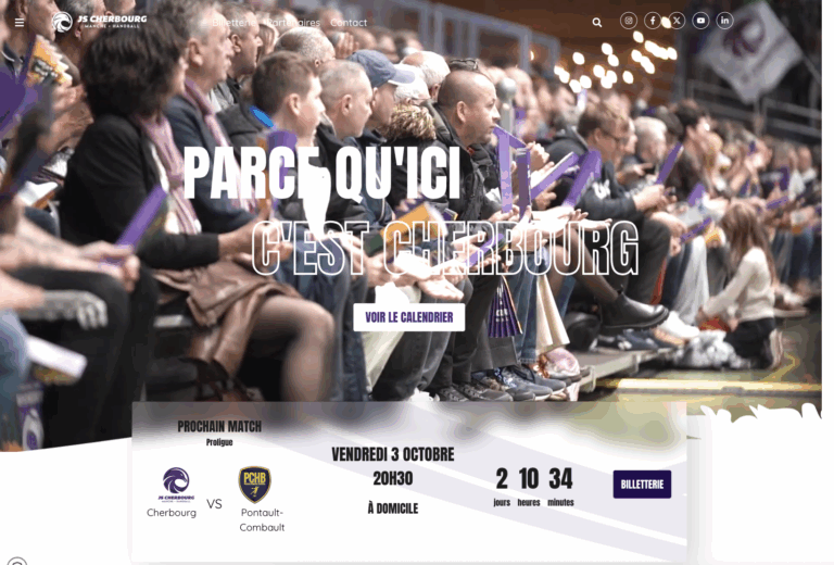 Capture du site JsCherbourg