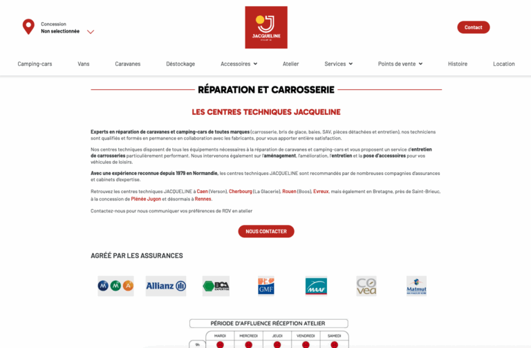 Capture du site Jacqueline