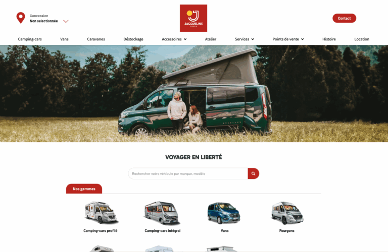 Capture du site Jacqueline