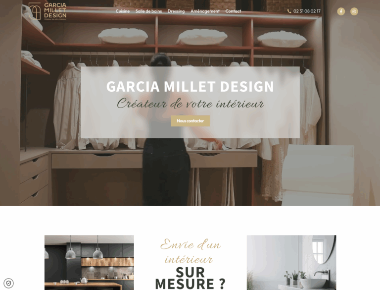 Capture du site Garcia Millet Design