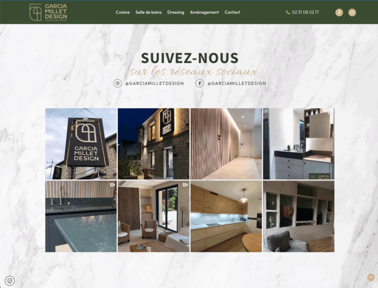 Capture du site Garcia Millet Design