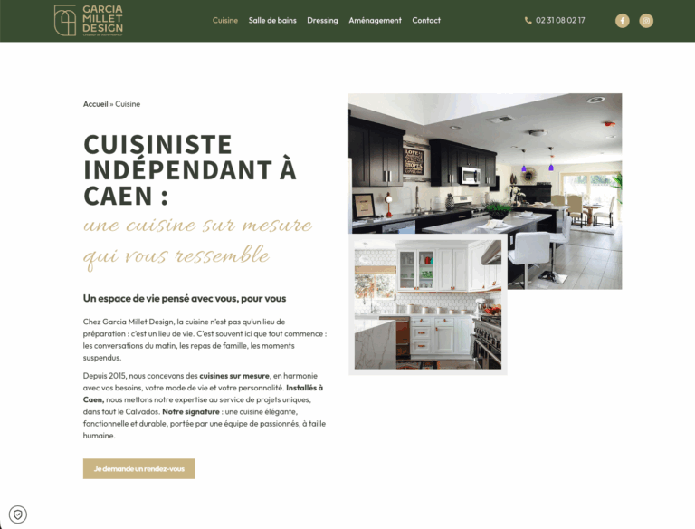 Capture du site Garcia Millet Design