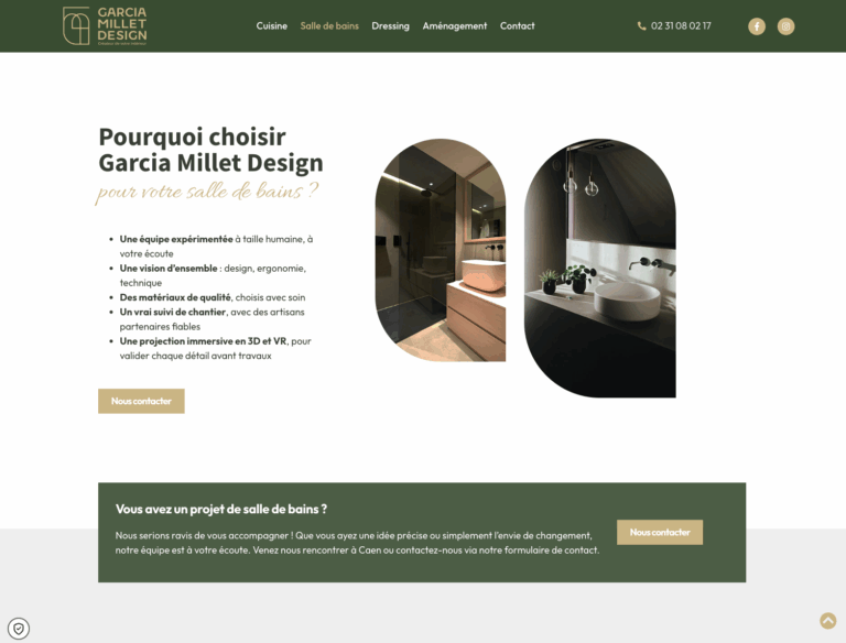 Capture du site Garcia Millet Design