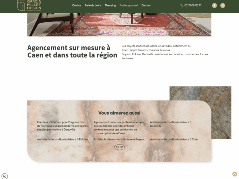 Capture du site Garcia Millet Design